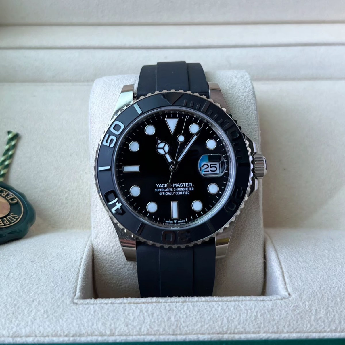 Yacht famoso reloj reloj mecánico automático para hombre Laojia C fábrica reloj de techo fantasma de agua