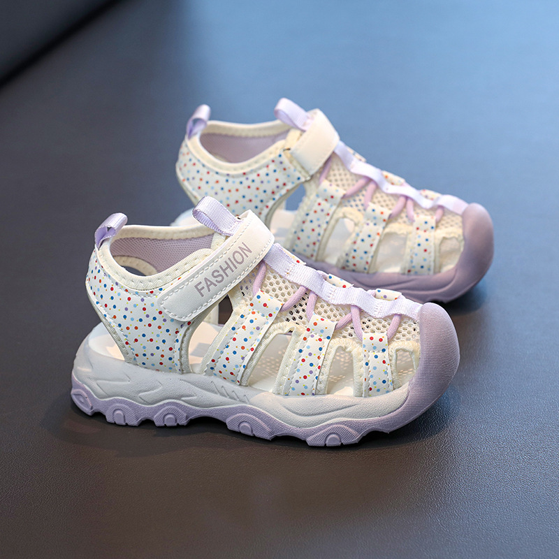 Niñas sandalias Baotou 2026 verano nuevo tipo de niños con suela suave de moda versátil zapatos de playa antideslizantes zapatos retrocesivos image 7