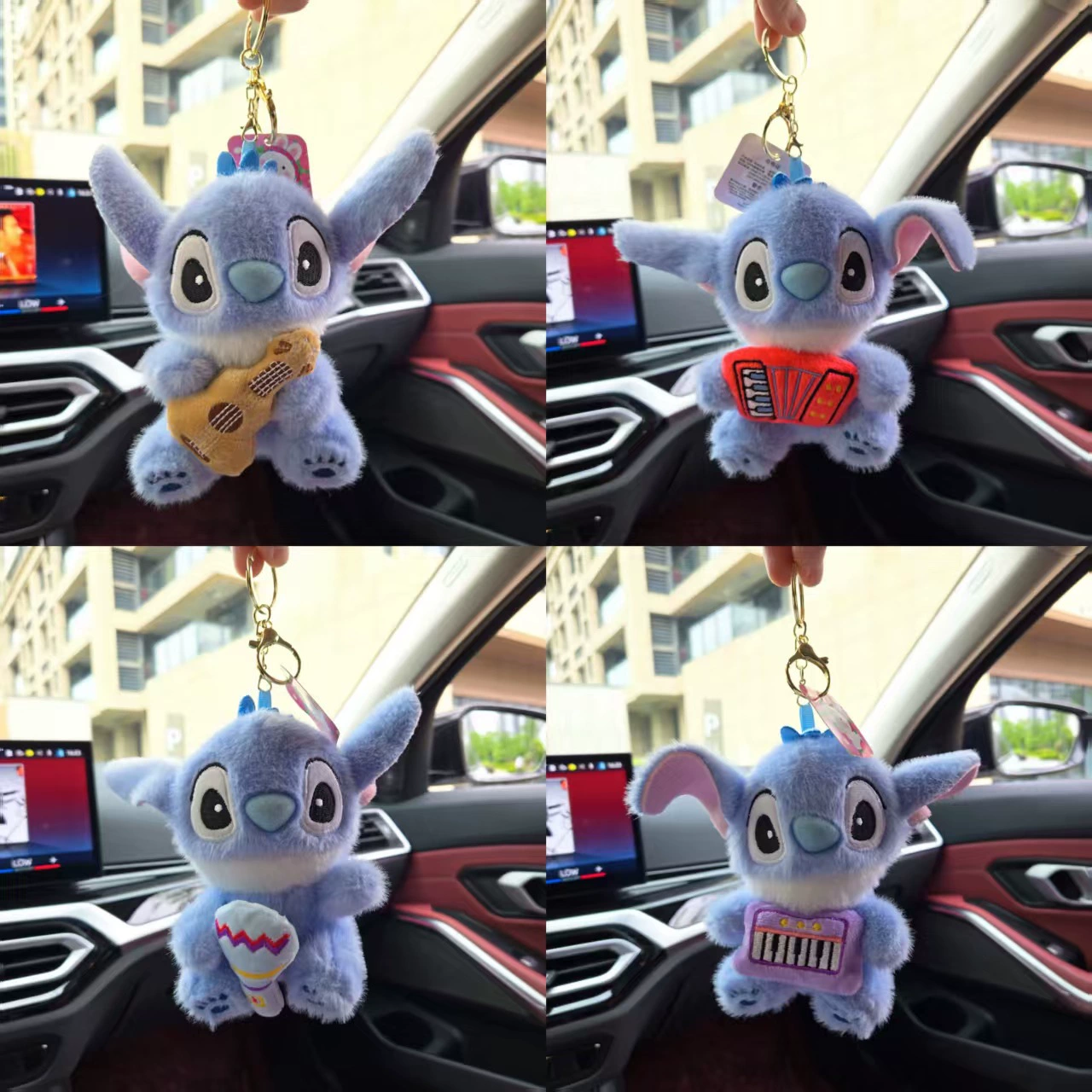 Новый модный спортивный кулон-кукла Стич, милый баскетбольный музыкальный плюшевый кулон Стич, оптовая продажа в слепых коробках