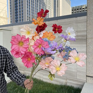 3 heads Lanxi Xihua Simulation Flower New Products Flower 3 Head Lanxi Simulation Flower Home Decoration Flower Wedding Fake Flower Wholesale