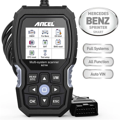 ANCEL BZ700 OBDII Mercedes-Benz tam sistem diaqnostik aləti, DPF regenerasiyası