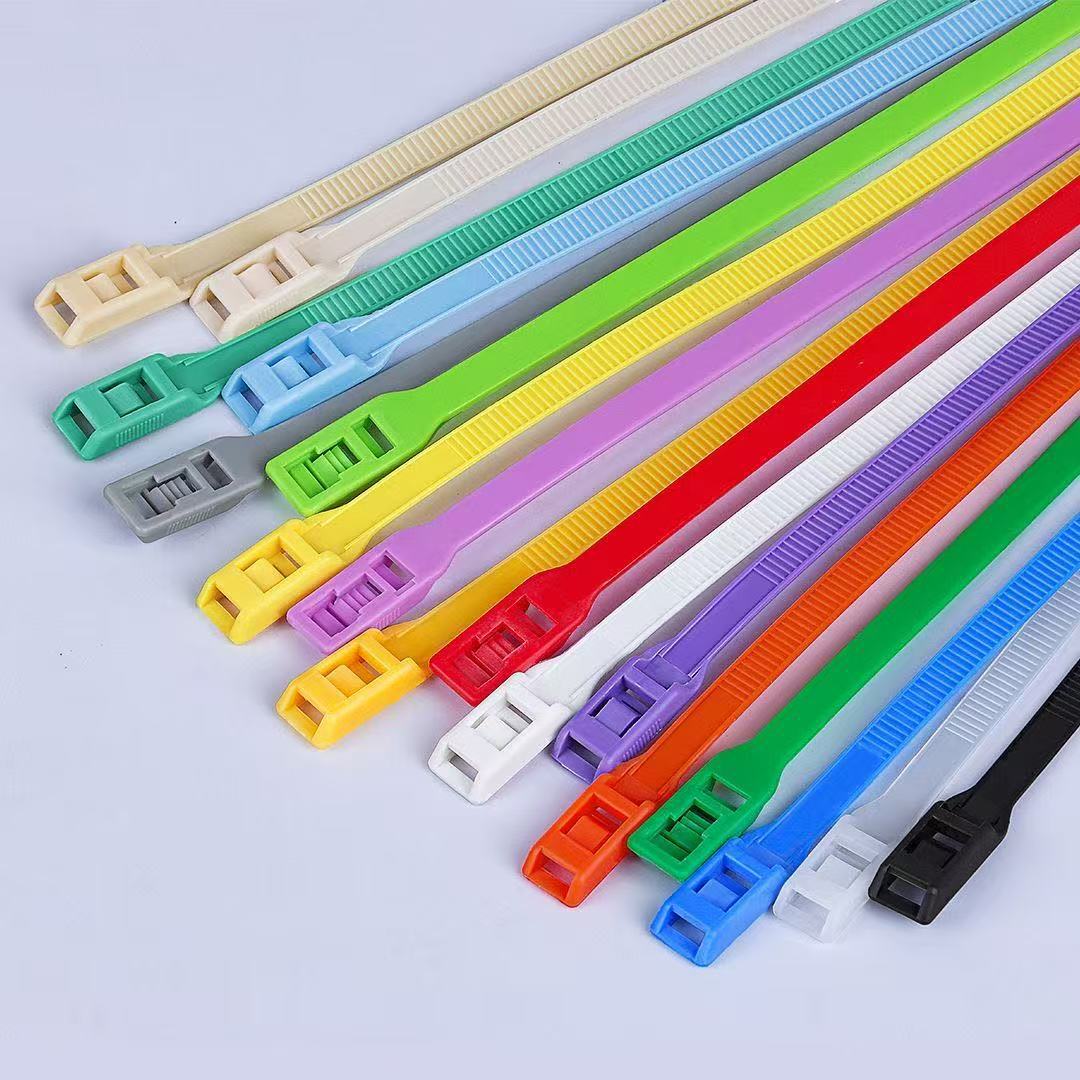 Coloridas Bridas de Nylon Planas Tipo Hebilla de 8x350mm y 8x400mm para Parques Infantiles y Áreas de Juego