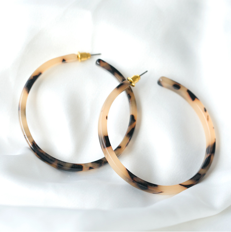 Wholesale Jewelry 1 Pair Retro Marble Resin Earrings display picture 1