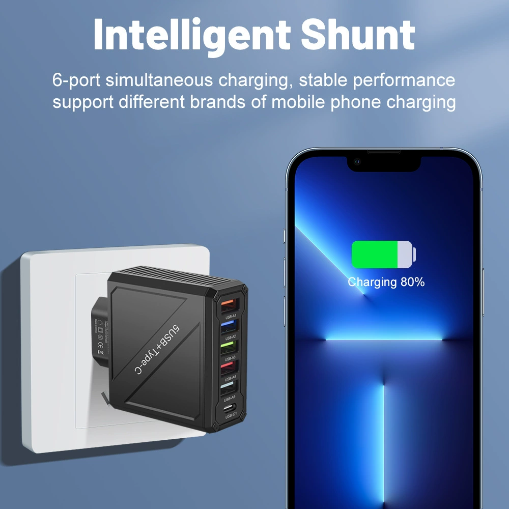 Зарядное устройство для мобильного телефона 3.1A 5USB с европейскими, американскими, британскими и корейскими розетками оптово кросс-борт