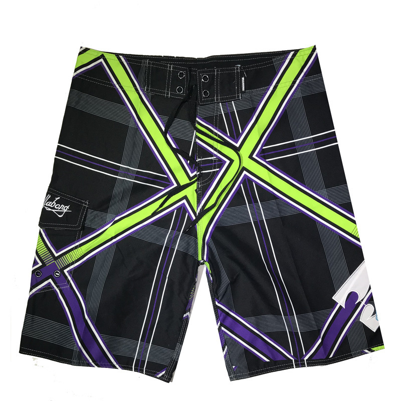 Beach Pants Men's Cross-border Special for Amazon Shrimp Pea Skin 2023 Summer Quick-dry Surf Shorts Men