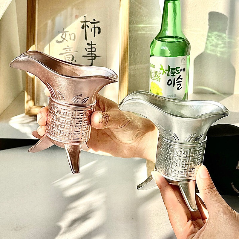 【Palace Imperial Cup】Creative Antique-Style Wine Cup for Home Use, Retro Qin Shihuang Milk Tea Cup, Ancient Cup