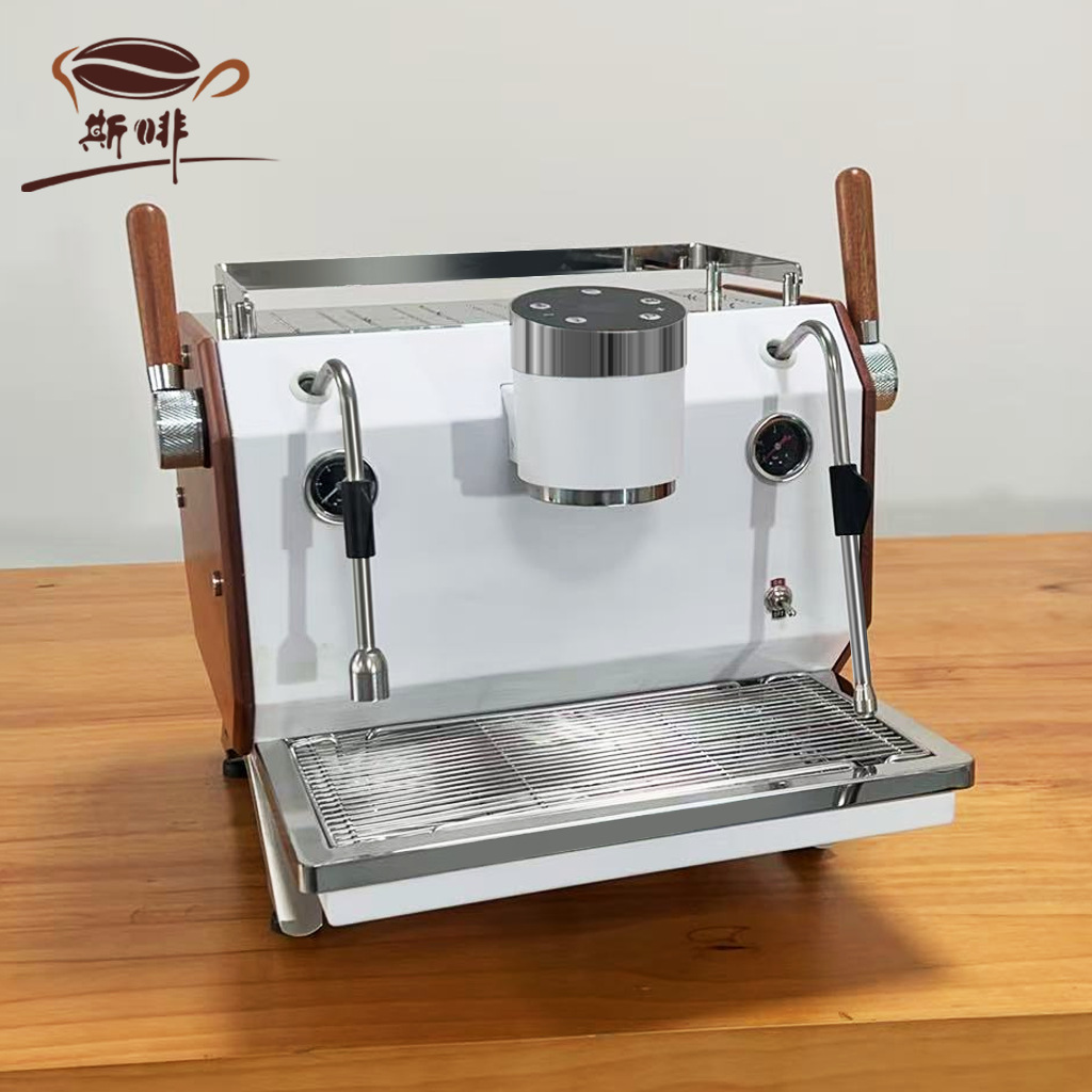 Máquina de café profesional semiautomática italiana KS530, máquina de espresso de vapor para cafetería con extracción de un solo cabezal