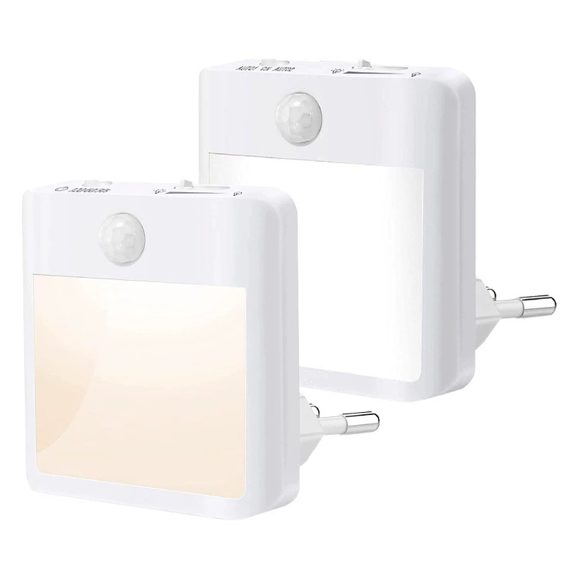 Европейский стандартный ночник с датчиком движения и переключателем теплого белого света, светодиодный светильник для защиты глаз в помещении, хит продаж на международном рынке
