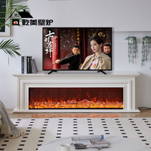 1.2 1.5 1.8米法式壁炉电视柜 别墅客厅仿真火焰实木取暖壁炉装饰