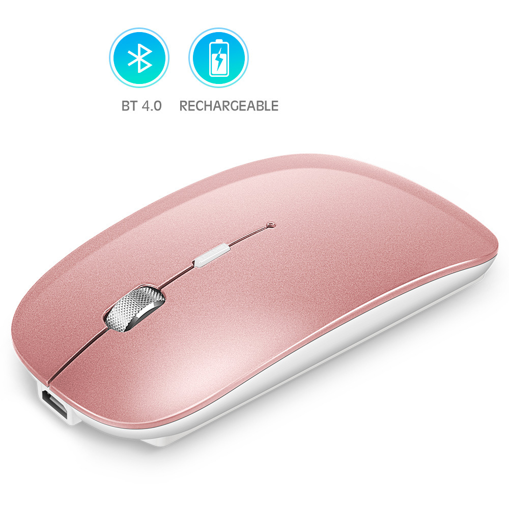 Rechargeable metal roller Bluetooth dual-mode mobile phone tablet wireless mouse_voghion.com