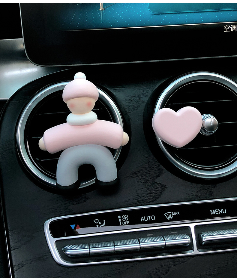 2025 New Villain Car Aromatherapy Car Perfume Air Vent Decoration Diffusing Stone Car Interior Ornament for Women