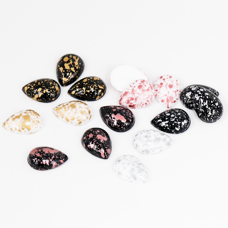 New Product Special Effect Jewelry Nail Art Diamond Large Water Drop Flats Bottom Special-Shaped Diamond Accessories Nail Sticker DIY Diamond