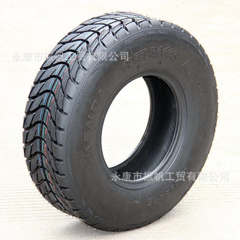 Atv Beach Bike Tires, Four-Wheel Motorcycle Front 25X8-12, Rear 25X10-12 Vacuum Road Tires, 12inch Wheel Hubs