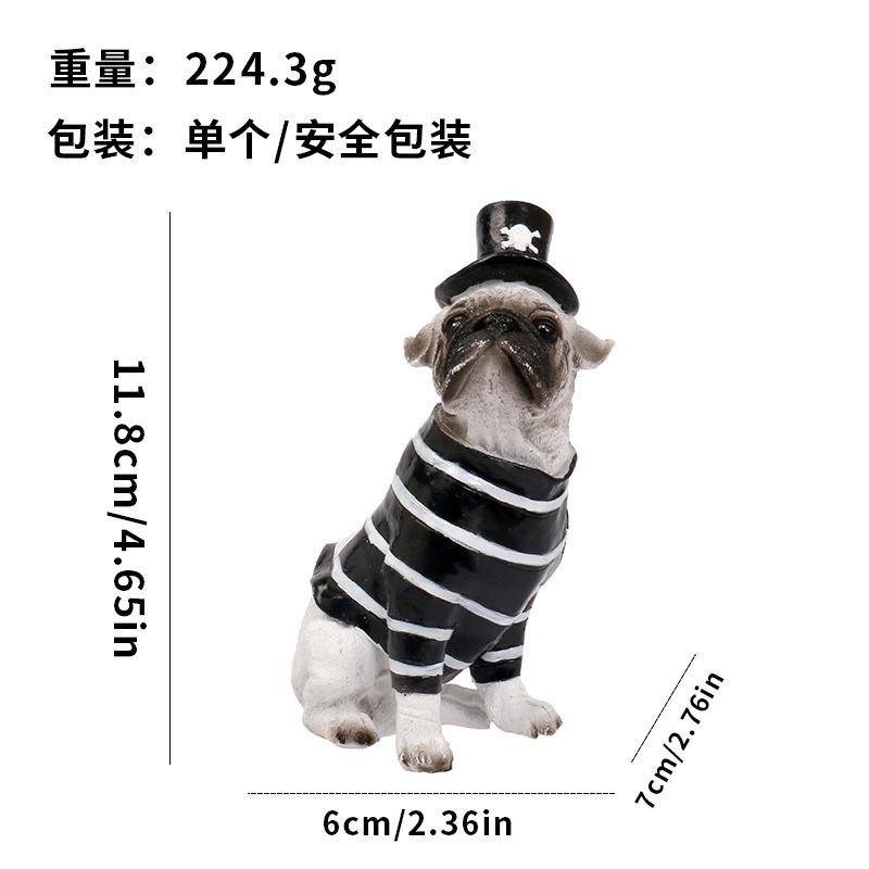 クロスボーダーハロウィン装飾かわいい魔女海賊ペット犬樹脂装飾品ホームホリデーギフト|undefined