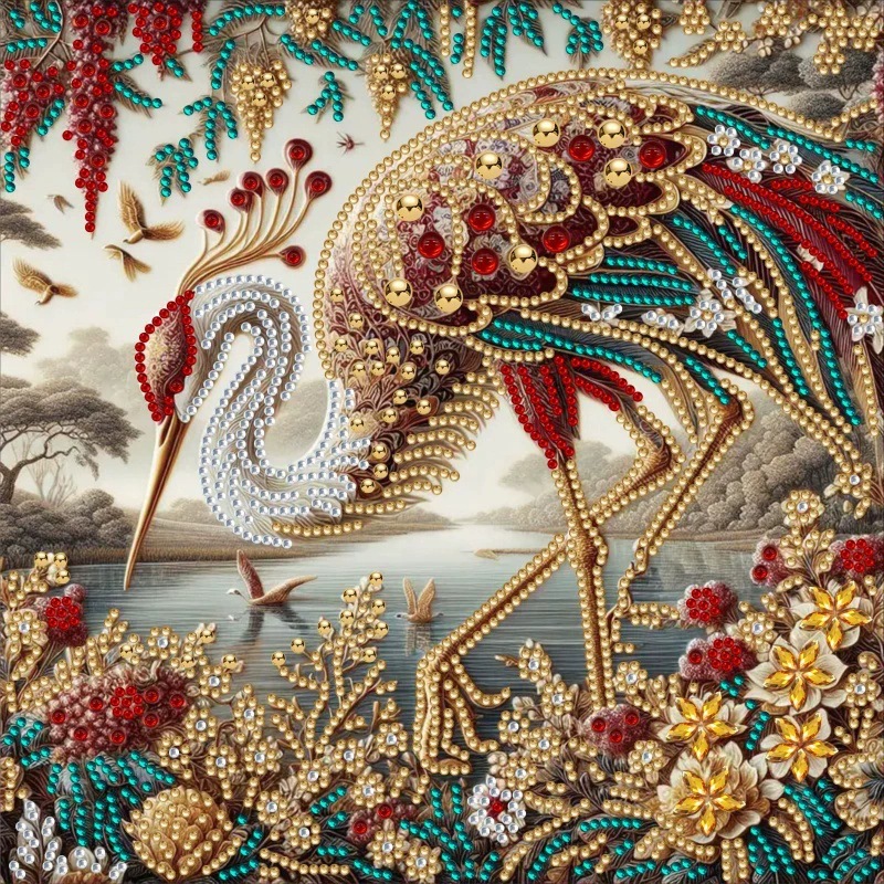 Pintura de Diamantes 5D con Forma Irregular de Princesa de Fantasía, Pintura de Diamantes DIY, Pintura de Diamantes con Puntos de Cristal, 30×30