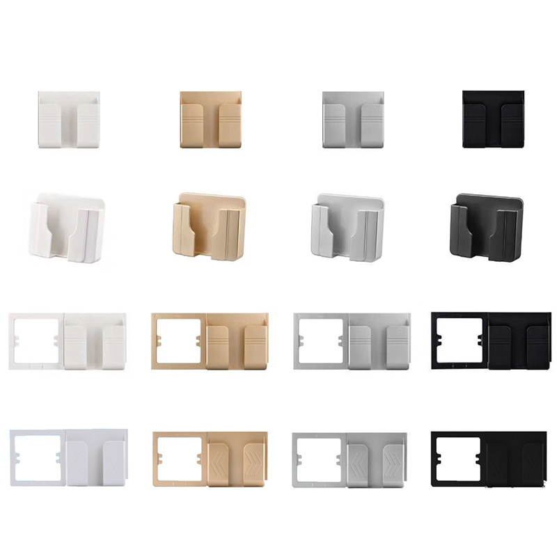 86-type adhesive mobile phone bracket punch-free socket wall USB mobile phone charging bracket Champagne Gold White