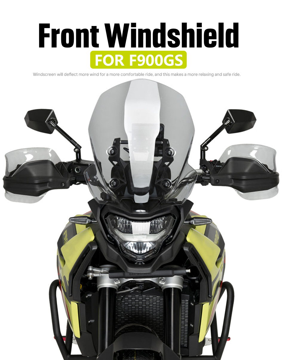 Suitable for BMW F900GS 2024-2026, specialized front windshield heightening deflector cover, windscreen cover, rain shield