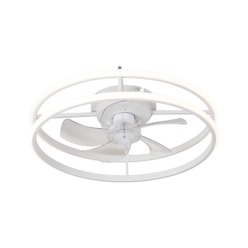Ventilador de Techo con Luz de Hierro y ABS con Control Remoto y App para Dormitorio