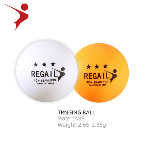 Regail's best-selling double suction card 6-pack table tennis single suction card ABS new material training table tennis PPQ box