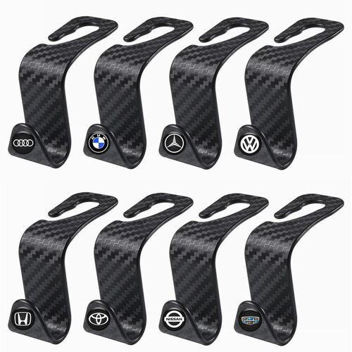 Car hook for car seat back hook carbon fiber texture hook for car multifunctional car hook