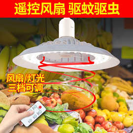led灯风扇灯超市吊灯自然光灯全光谱中性光插电款