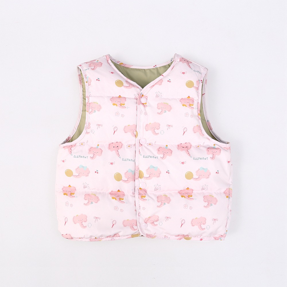 Otoño y invierno nuevos colores para niños y niñas chaleco de pluma para niños caliente para hombros para niños y niños