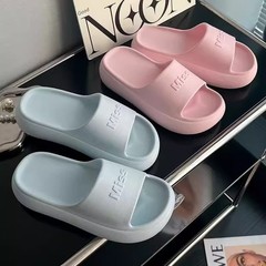 女性用ホームスリッパ、夏用、屋内用、家庭用、厚底、カップル用、浴室用、入浴用、屋外用サンダル