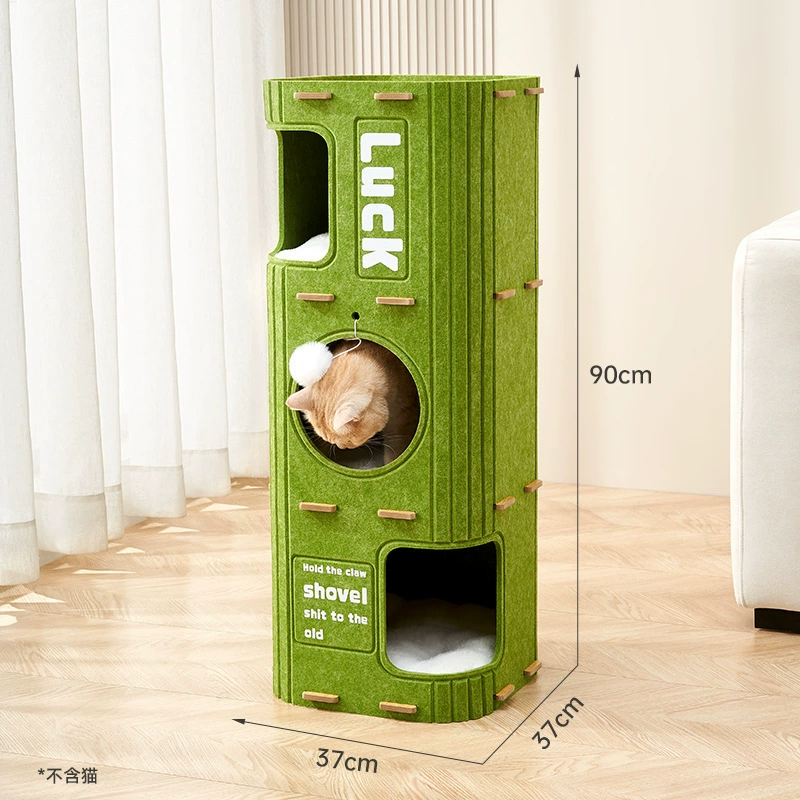 Зимний multilayer сохраняющий тепло двойной слой домик увеличенной толщины кошка