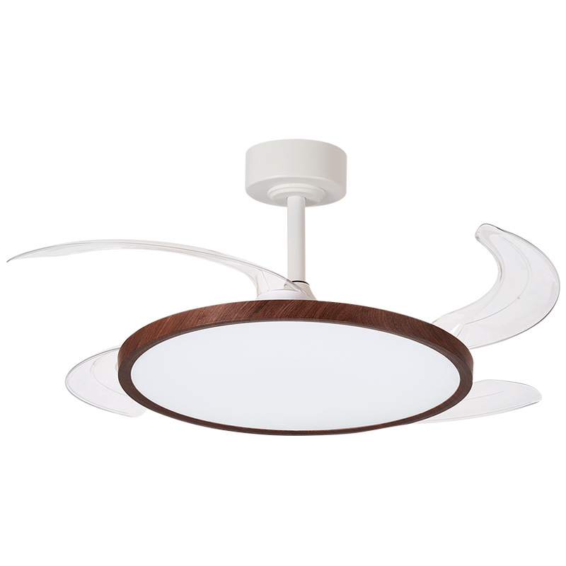 Ventilador invisible gran ventilador de viento moderno simple dormitorio sala de estar comedor ventilador eléctrico chandelier doméstico inversor de frecuencia