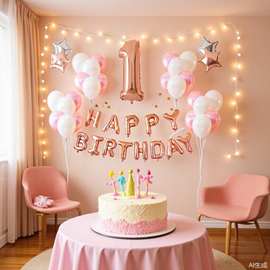 现货亚马逊1-90岁数字+HAPPYBIRTHDAY多色生日汽球气球现货供应