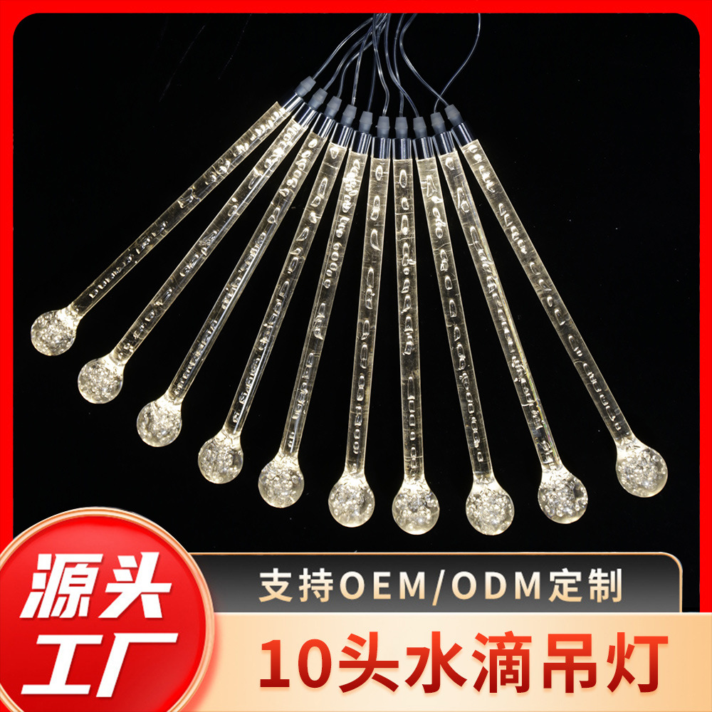 Salón de bodas 10 cabeza 44cm lámpara de gota de agua lámpara de escenario de boda atmósfera lámpara led