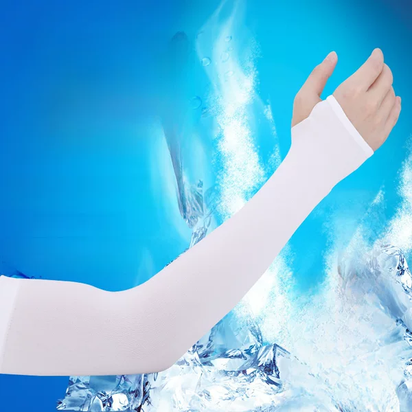 Ice Sleeve Printable Logo Summer Sunscreen Ice Silk Sleeve UPF50 Outdoor Riding Arm Sleeve Sunshade