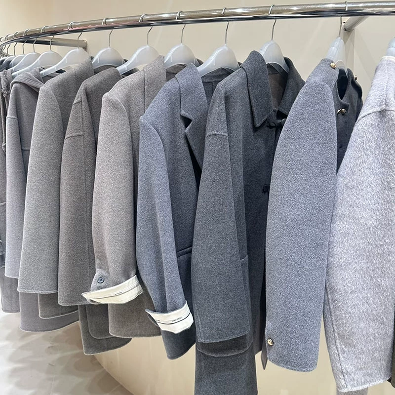 Женское шерстяное пальто на осень и зиму — элитная шерстяная куртка для женщин.