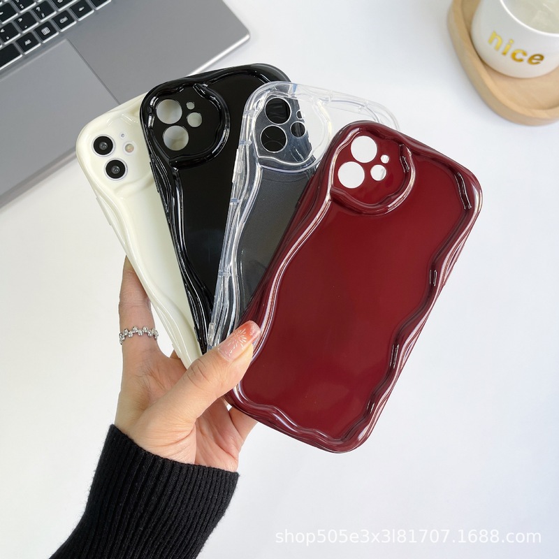 透明新TPUクリームケースはアップル11携帯電話保護カバークリームシンプルスタンド携帯ケースに適している|undefined