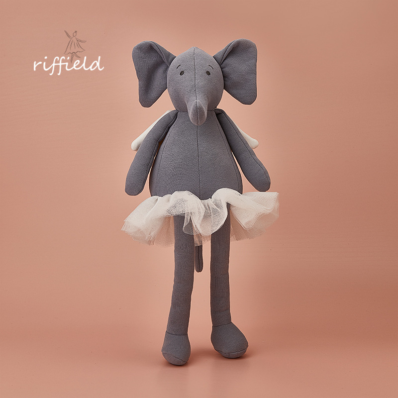 White Veil Dress Gray Elephant Toy Gifts Home Decoration Baby Soothing Toy White Veil Dress Gray Elephant Toy Gifts Home Decoration Baby Soothing Toy