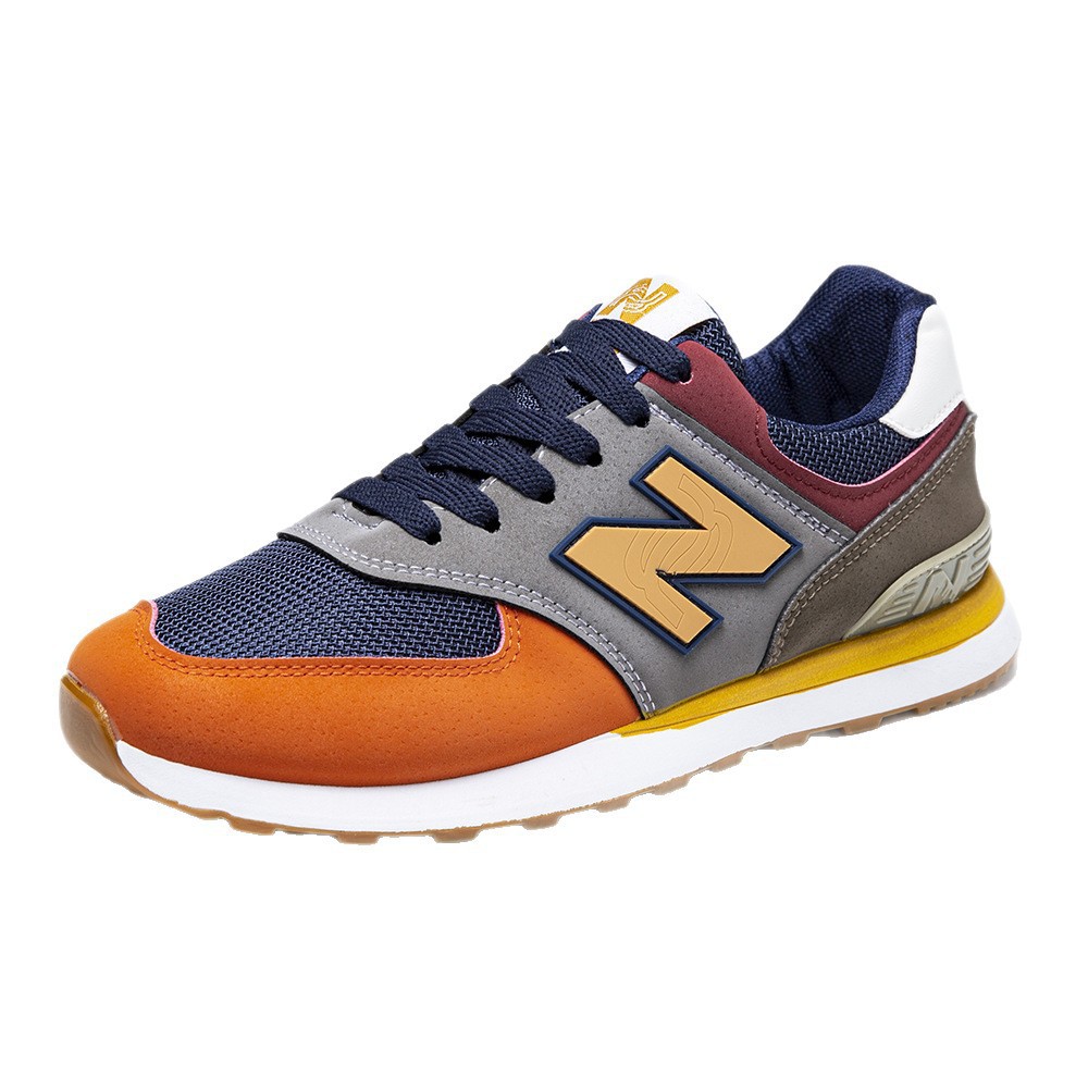 Zapatos de hombre retro estilo de color, zapatos casuales para hombres y mujeres, zapatos deportivos cómodos de suela transpirable, zapatos de tendencia de viaje diario