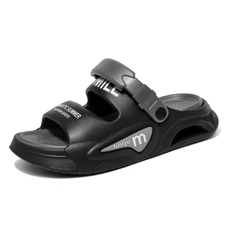 Sandalias y pantuflas para hombre 2025 verano nuevo estilo ocio ligero deportes al aire libre uso exterior vadeo pareja zapatillas de playa transfronterizo