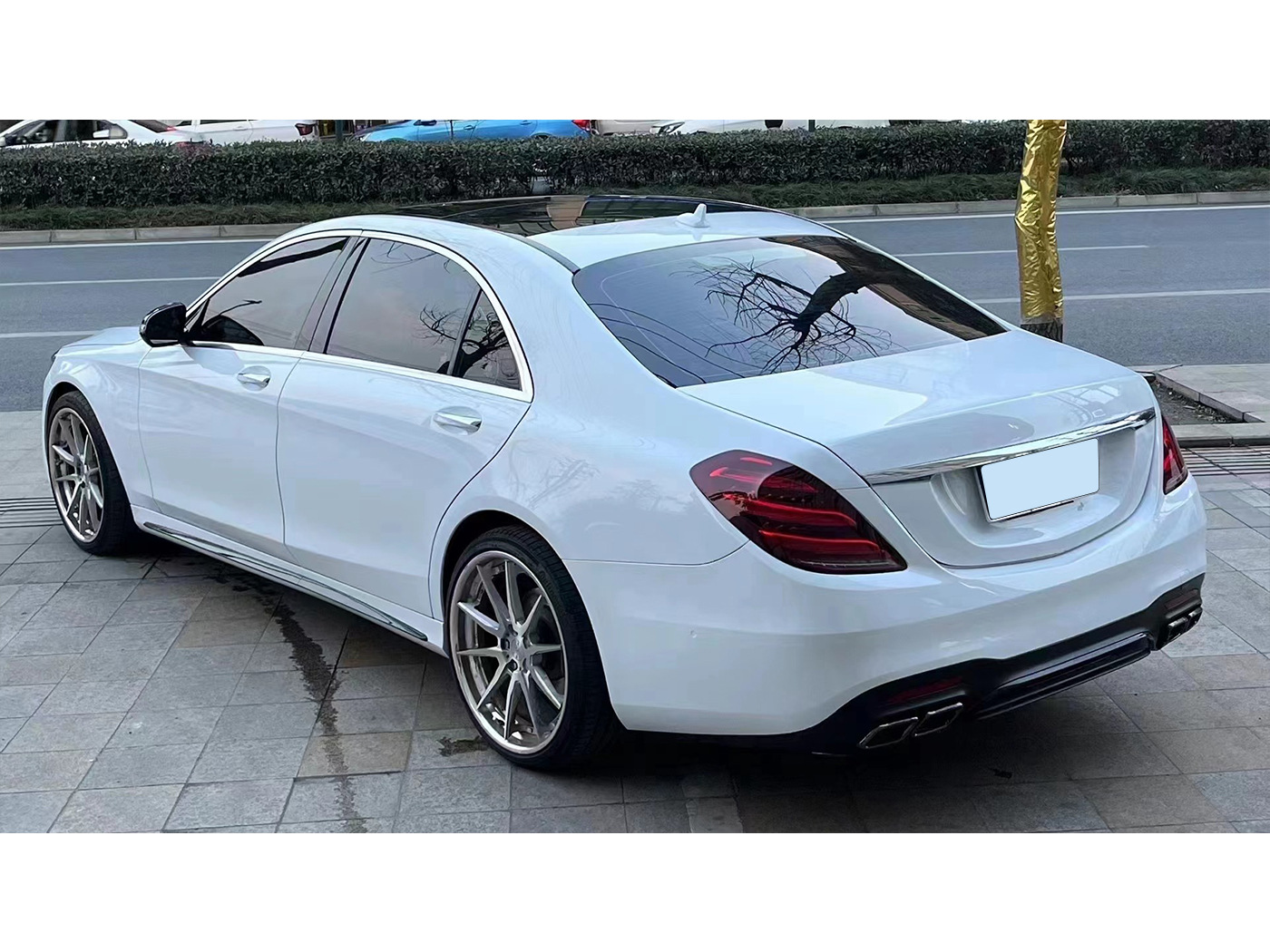 Suitable for Mercedes-Benz S-Class W222 Old Model to New Amg65/63/S450 Sports Maybach Body Kit Front and Rear Bumper Modification