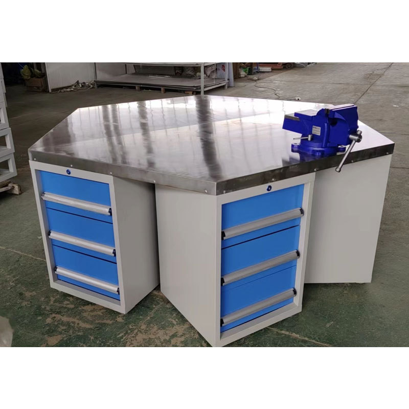 重型六边形台虎钳工作台 防静电流水线工作台专业操作台