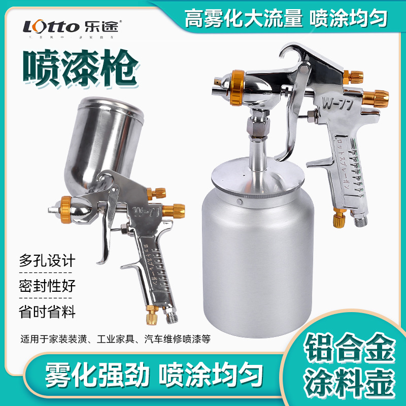 货源供应喷漆枪下壶气动工具家用汽车喷雾器涂料喷枪油漆高效喷涂