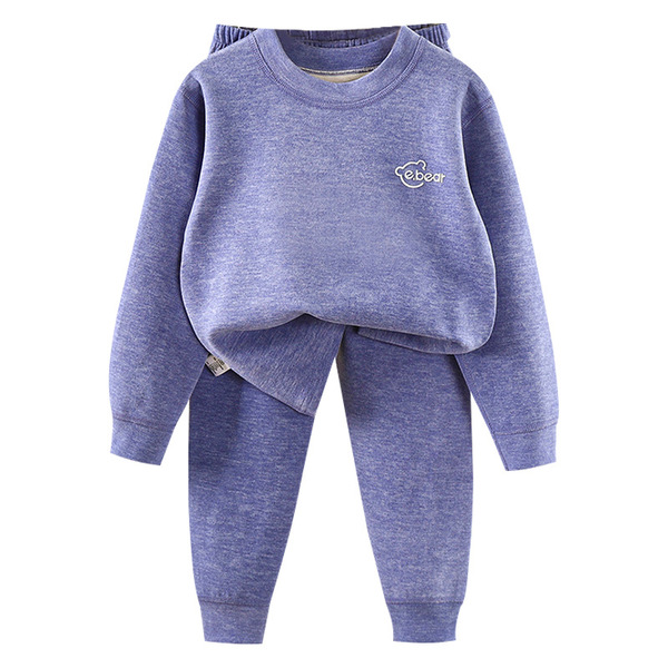 Cashmere silk children's keep warm set for men and women