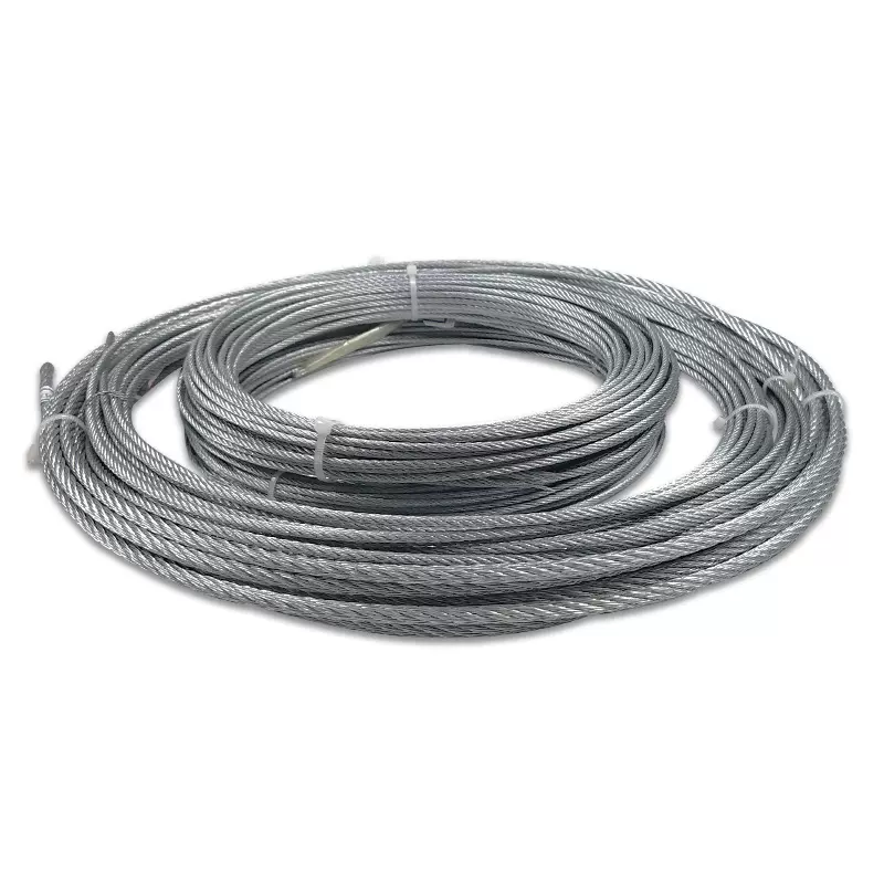 工厂现货供应镀锌钢丝绳7*7 7*19 6*7 6*19 多股钢丝绳电镀冷镀锌