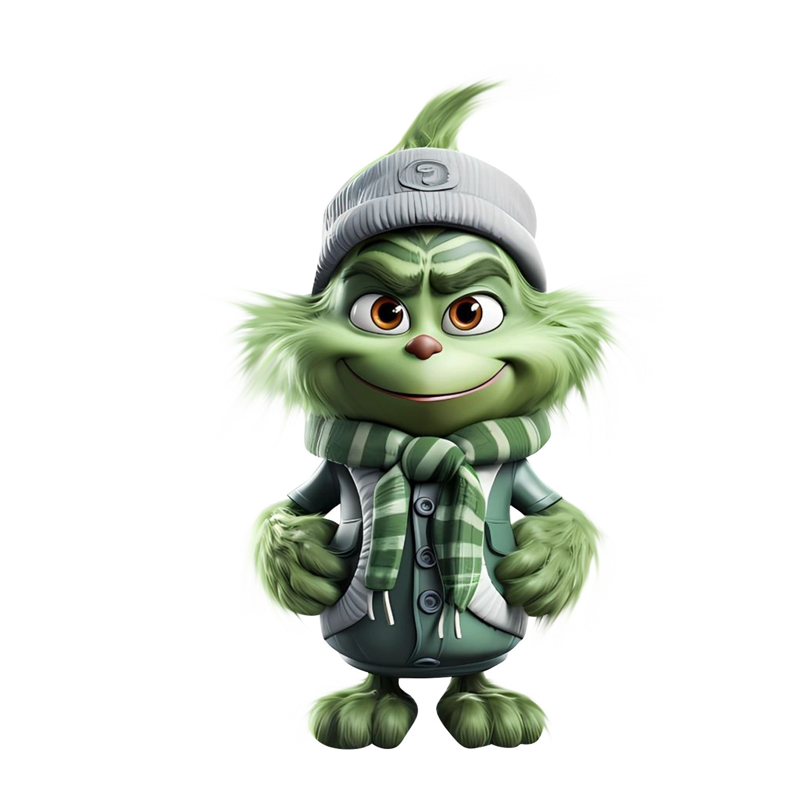 Navidad transfronteriza dibujos animados Grinch colgante creativo decoración del árbol de Navidad colgante acrílico colgante