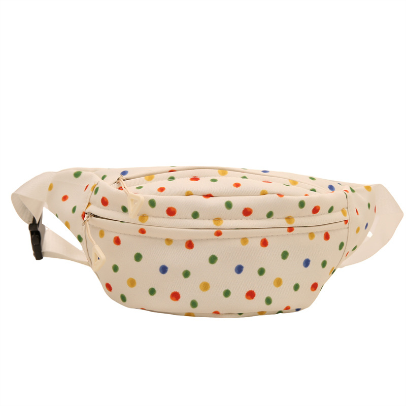 2024 nuevo arco iris onda punto de mujer bolso de pecho pequeño bolso de cambio de teléfono móvil bolso de pecho de moda casual simple brazo