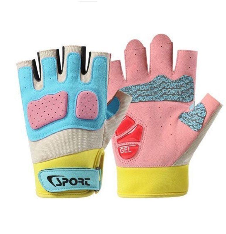 Guantes de Ciclismo de Medio Dedo Transpirables y Resistentes al Desgaste para Deporte al Aire Libre
