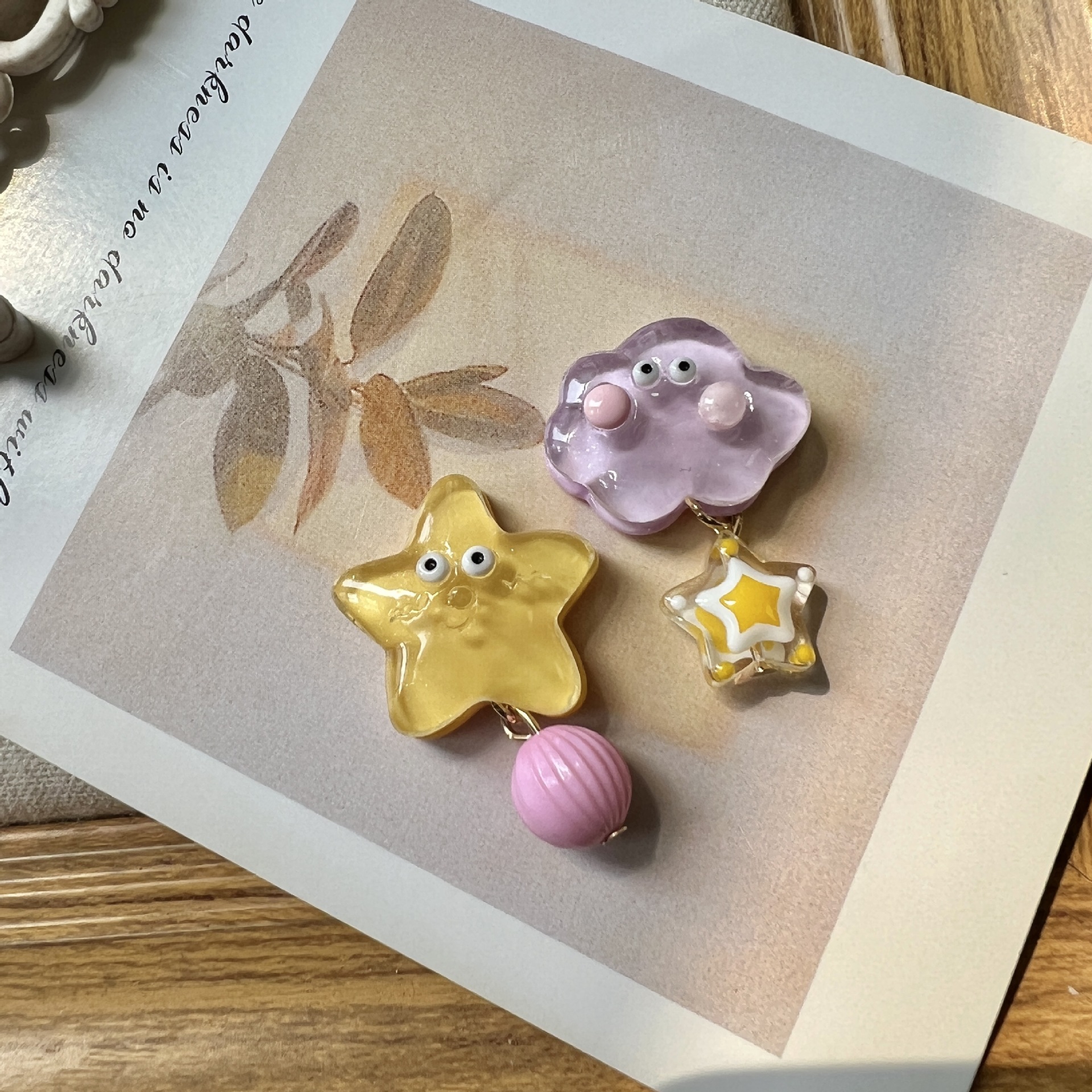Retro cute earrings