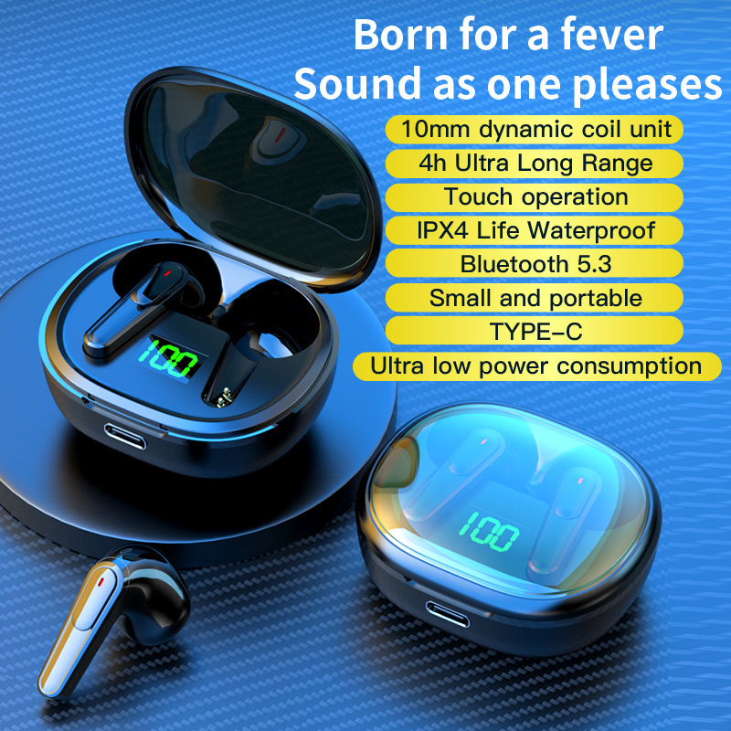 New pro50/30 wireless tws Bluetooth headset 5.3 in-ear long LED digital display for ios Huawei cross-border