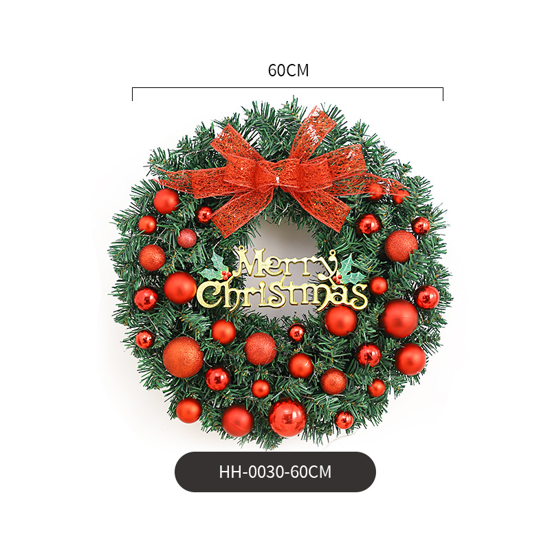 Amazon popular guirnalda de Navidad ratán 40/50/60cm decoración de Navidad Garland puerta colgando escena diseño