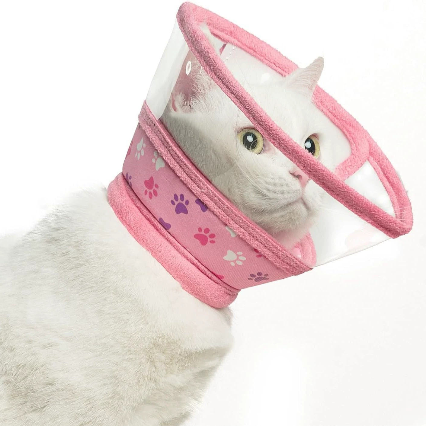 Amazon новый водонепроницаемый домашний Кот Элизабет кольцо против лизания против укусов Мягкий головной убор кошачий ошейник