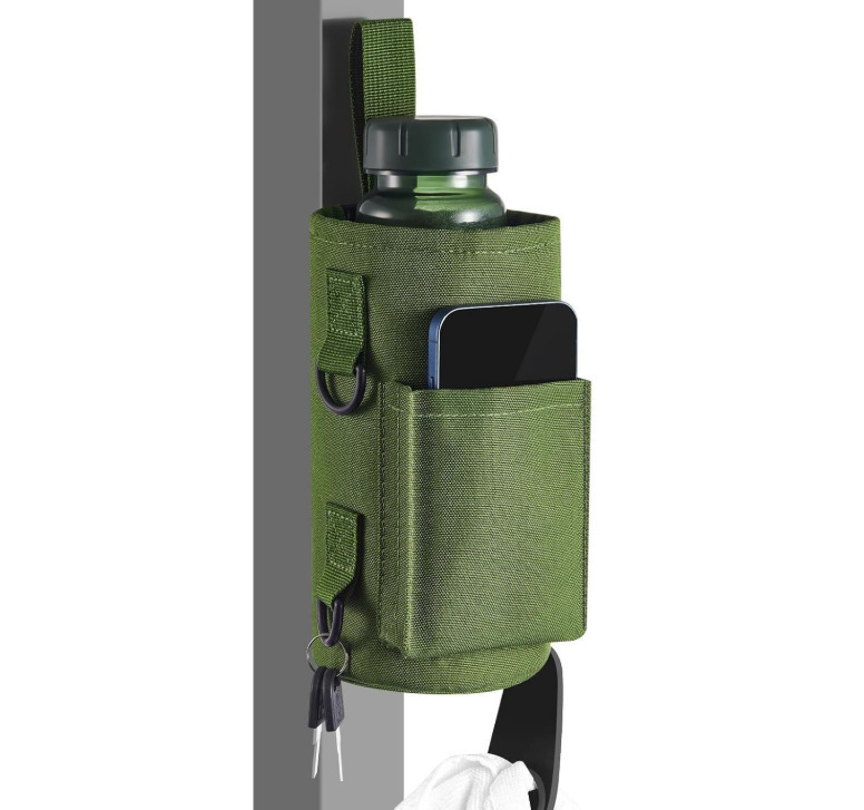 Bolsa magnética para botella de agua para fitness, bolsa de almacenamiento impermeable de gran capacidad, bolsa cruzada portátil para teléfono y llaves, bolsa colgante, venta al por mayor de fábrica
